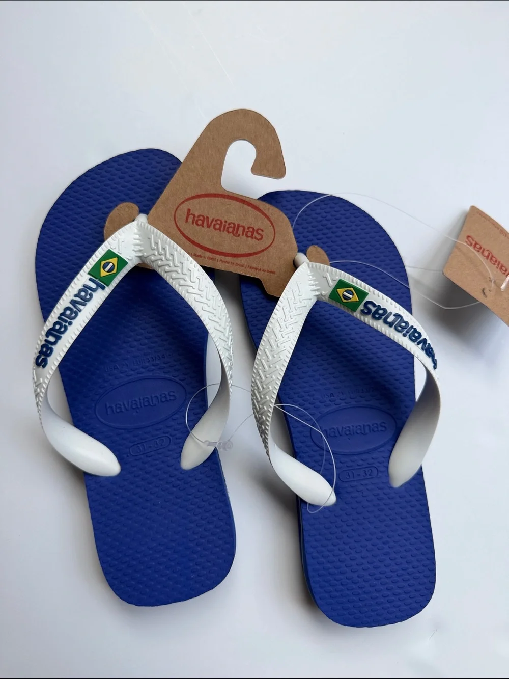 Havaianas Brasil Logo Flip Flop Size 31-32